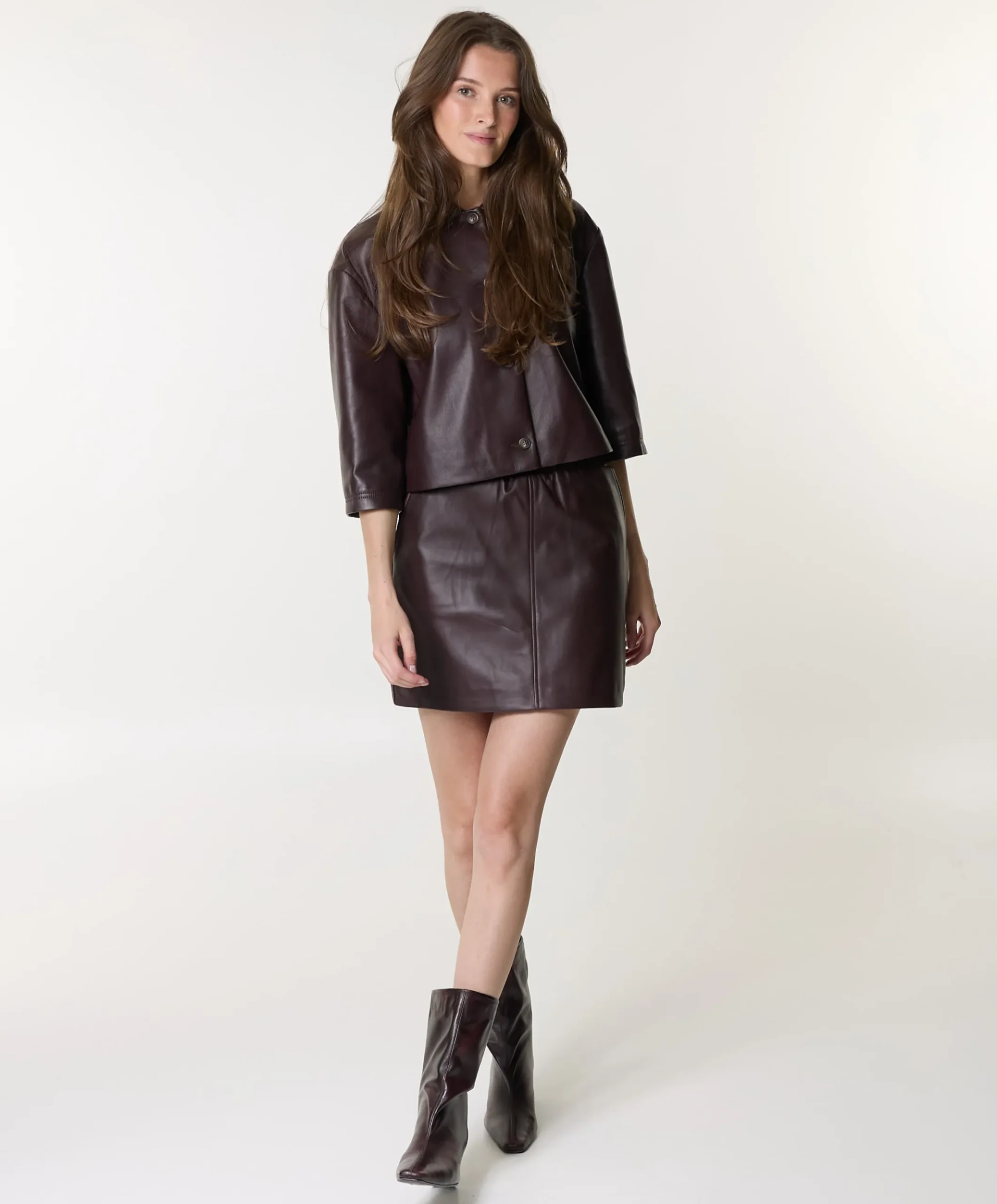 Dames rok bordeaux