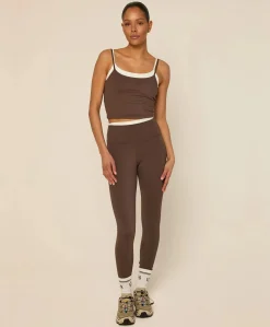 Dames singlet bruin