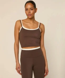 Dames singlet bruin