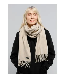 Dames sjaal beige