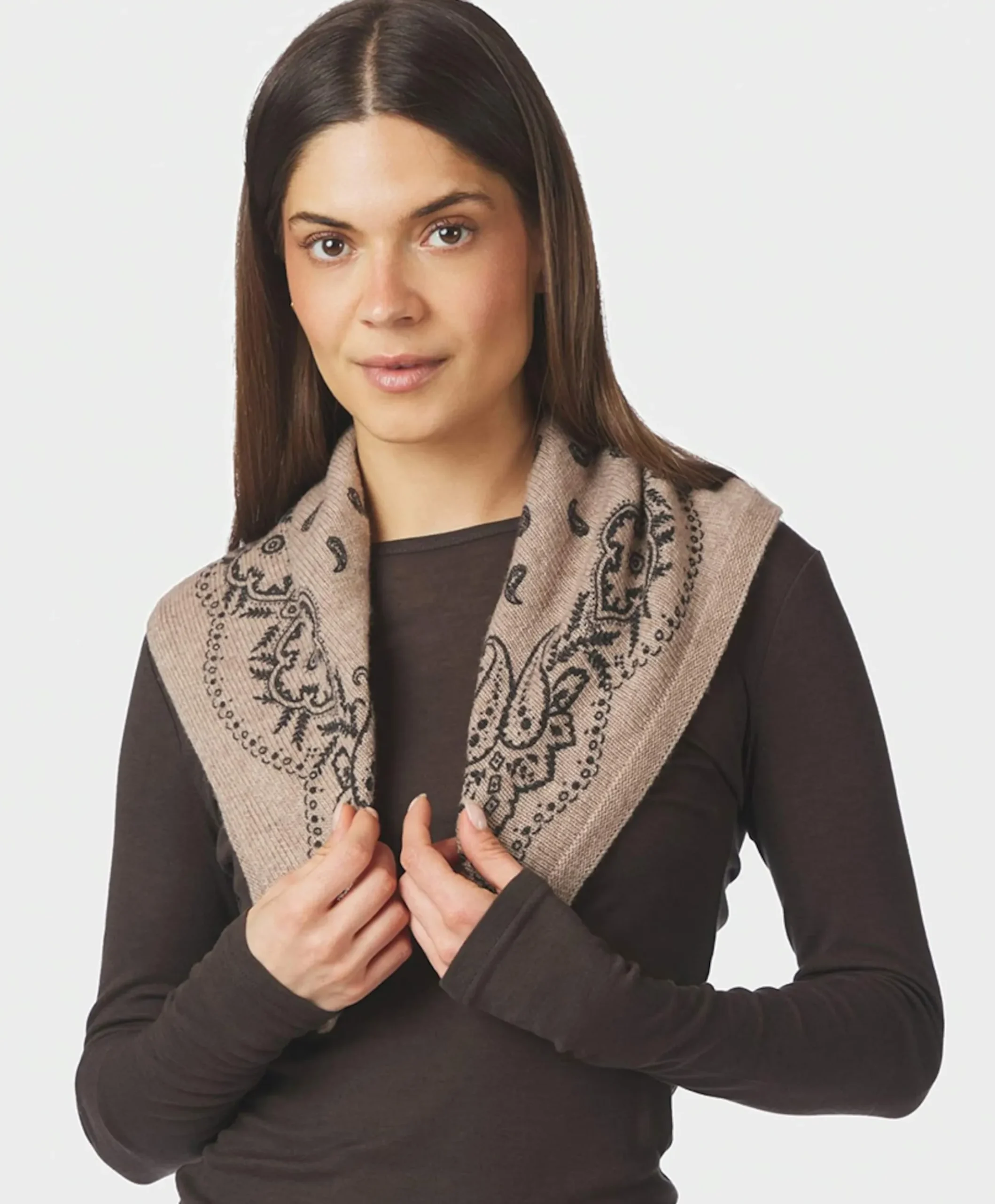 Dames sjaal beige