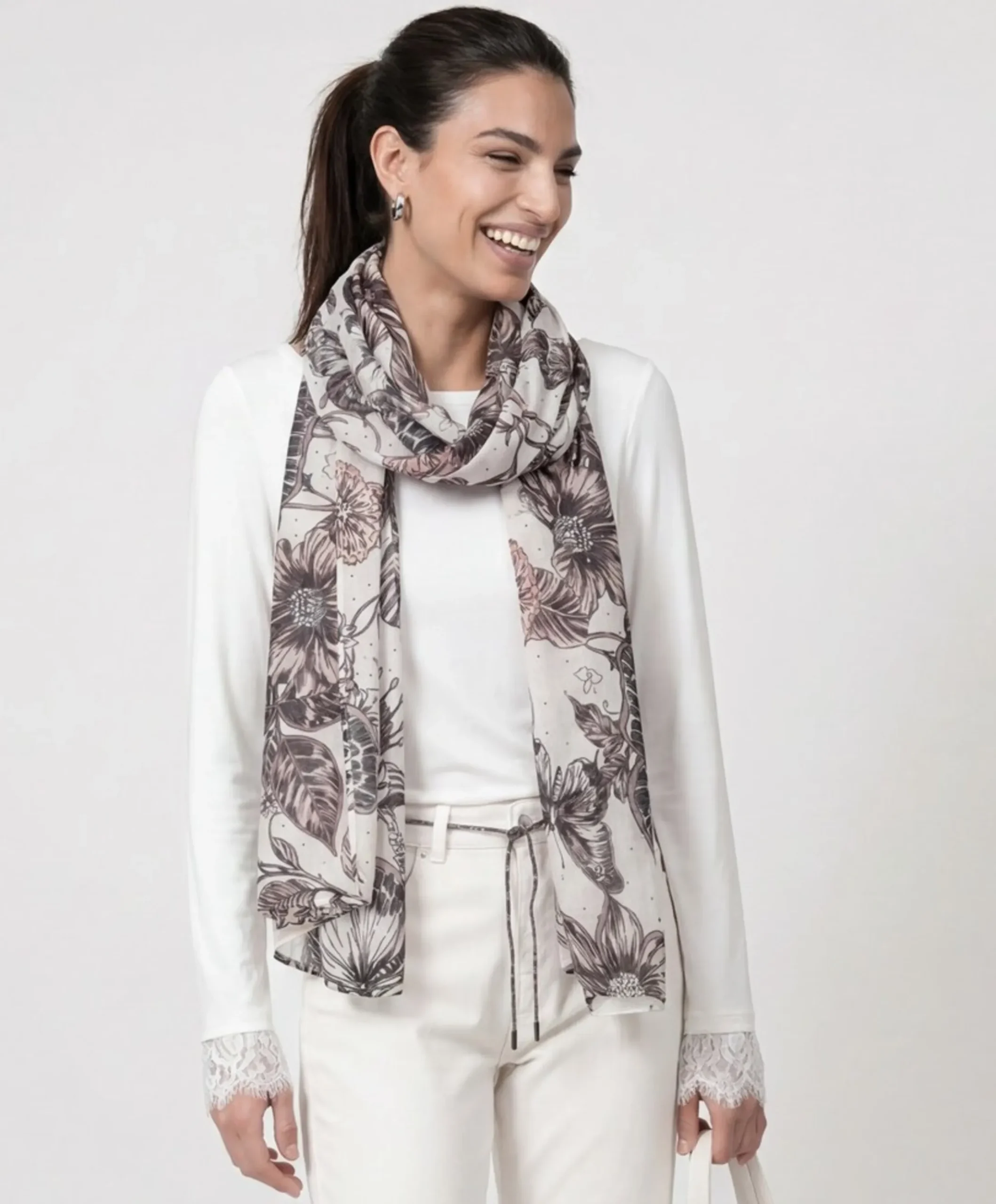 Dames sjaal beige