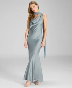 Dames sjaal blauw