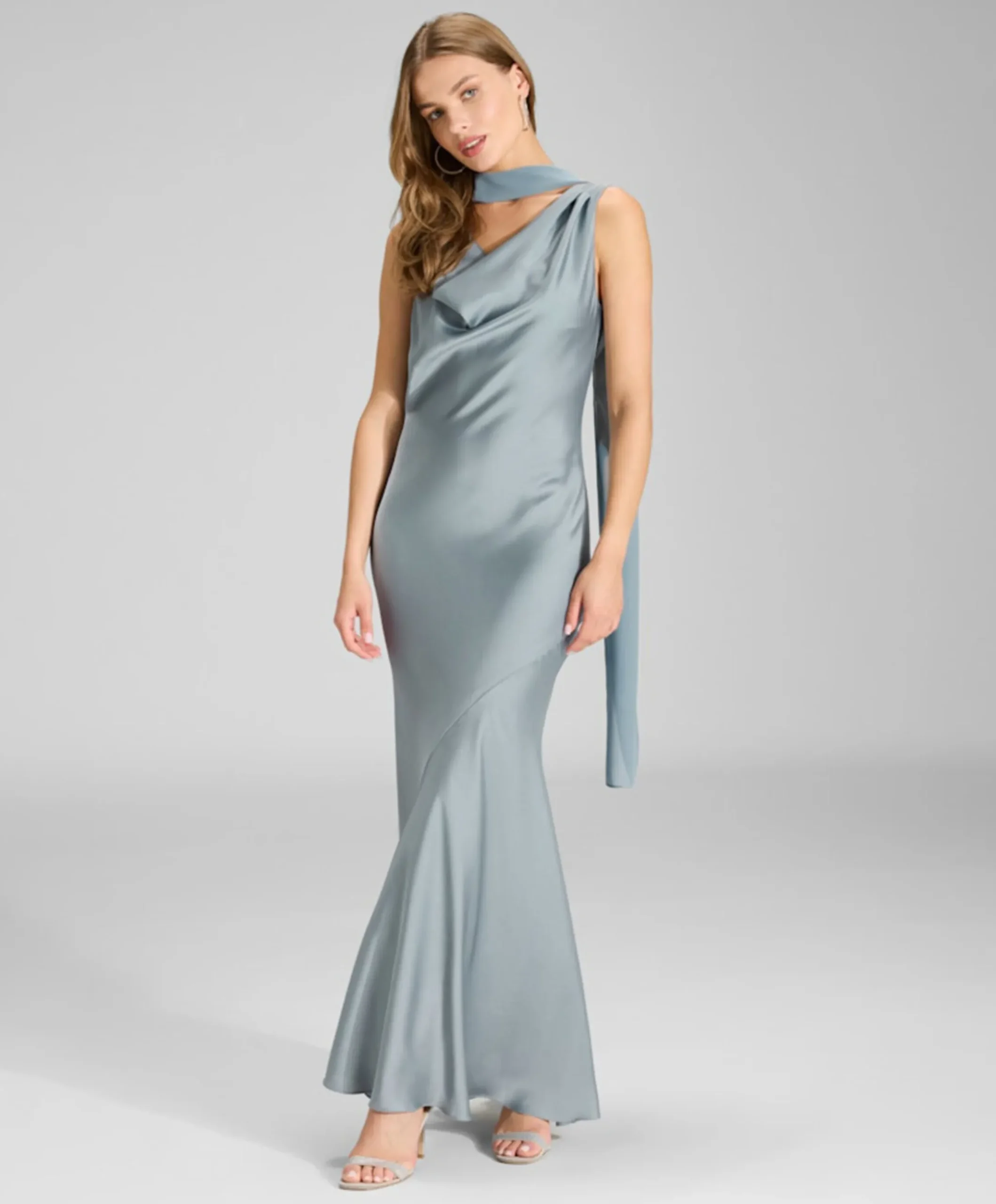 Dames sjaal blauw