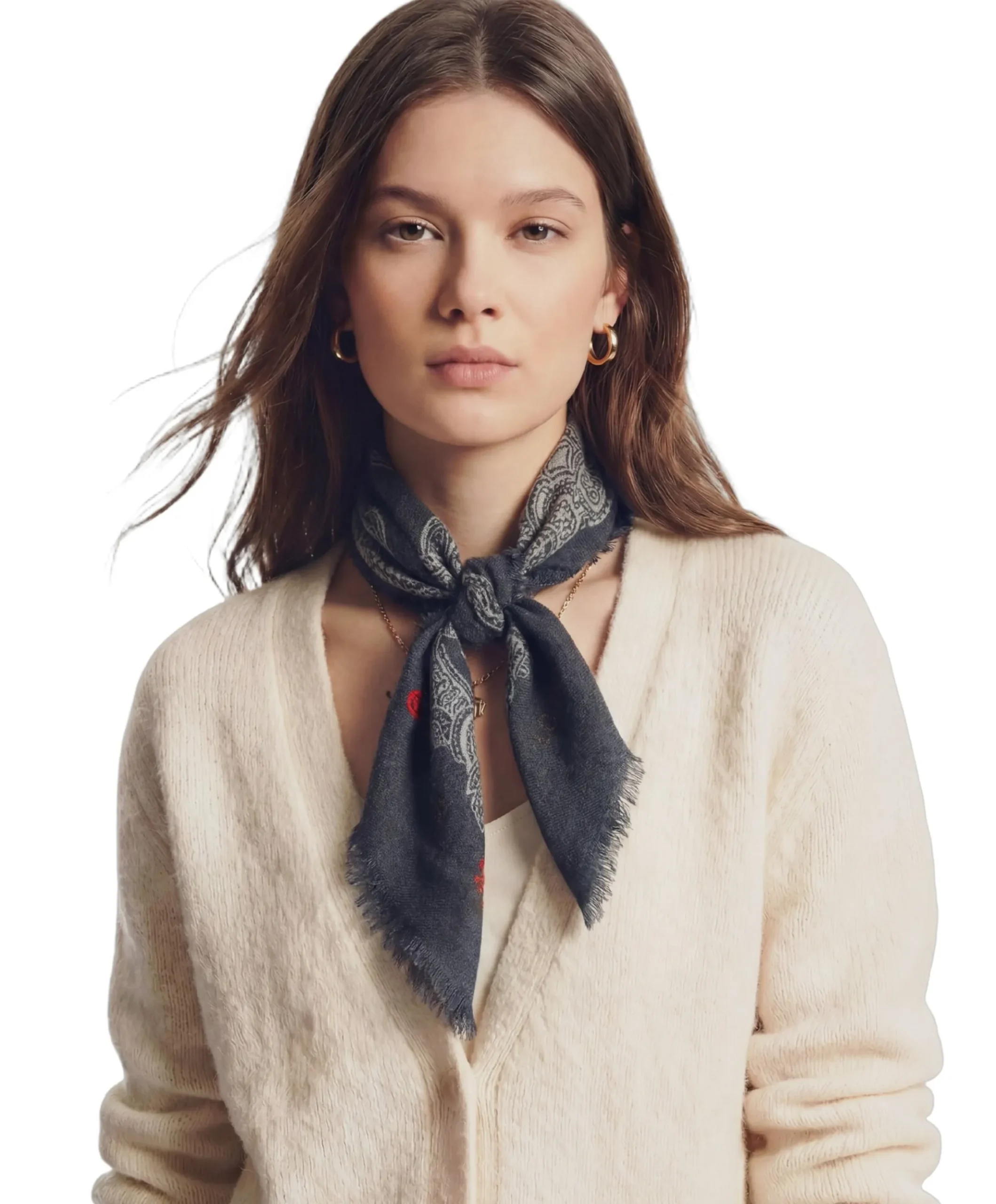 Dames sjaal blauw