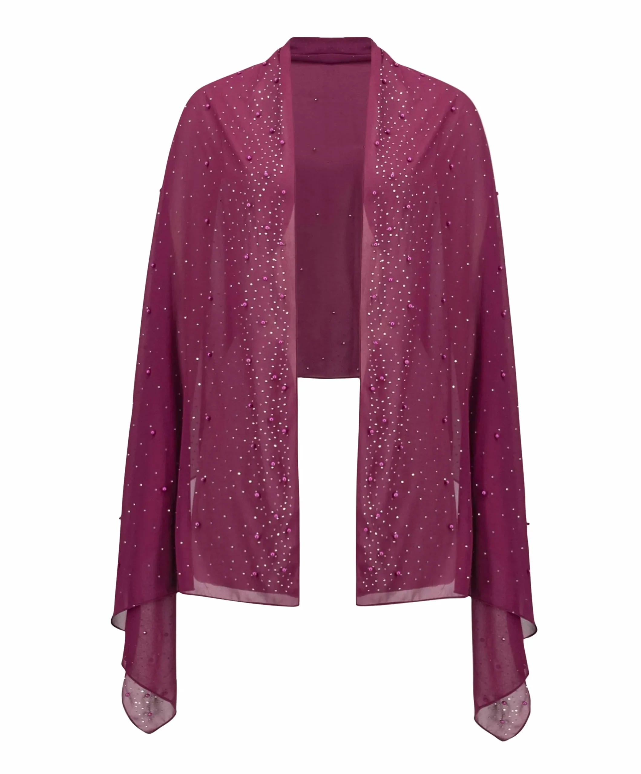 Dames sjaal bordeaux