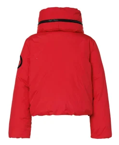 Dames ski-jas rood