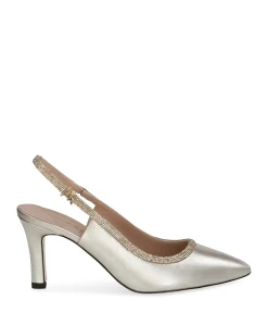 Dames slingbacks goud