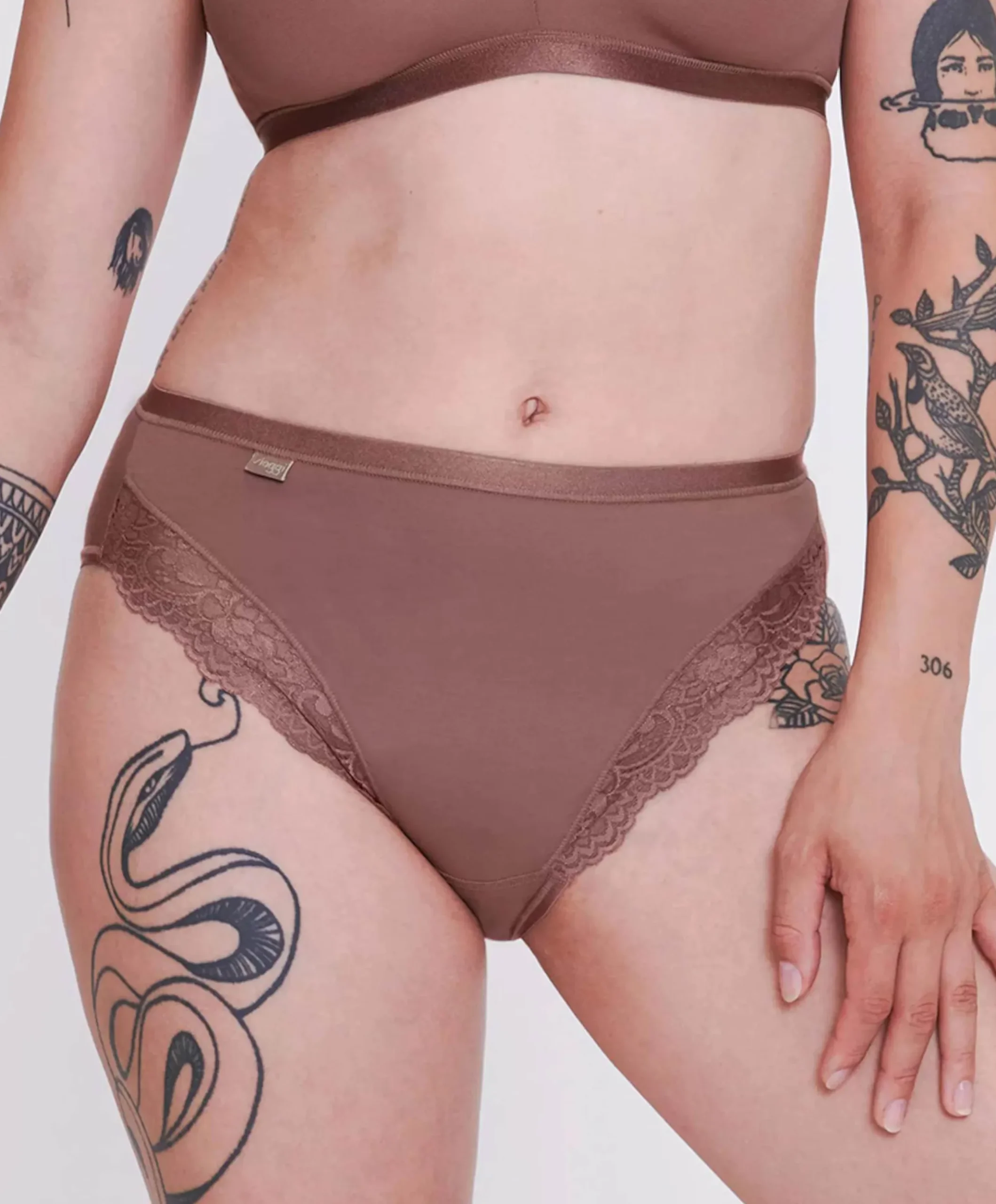 Dames slip beige