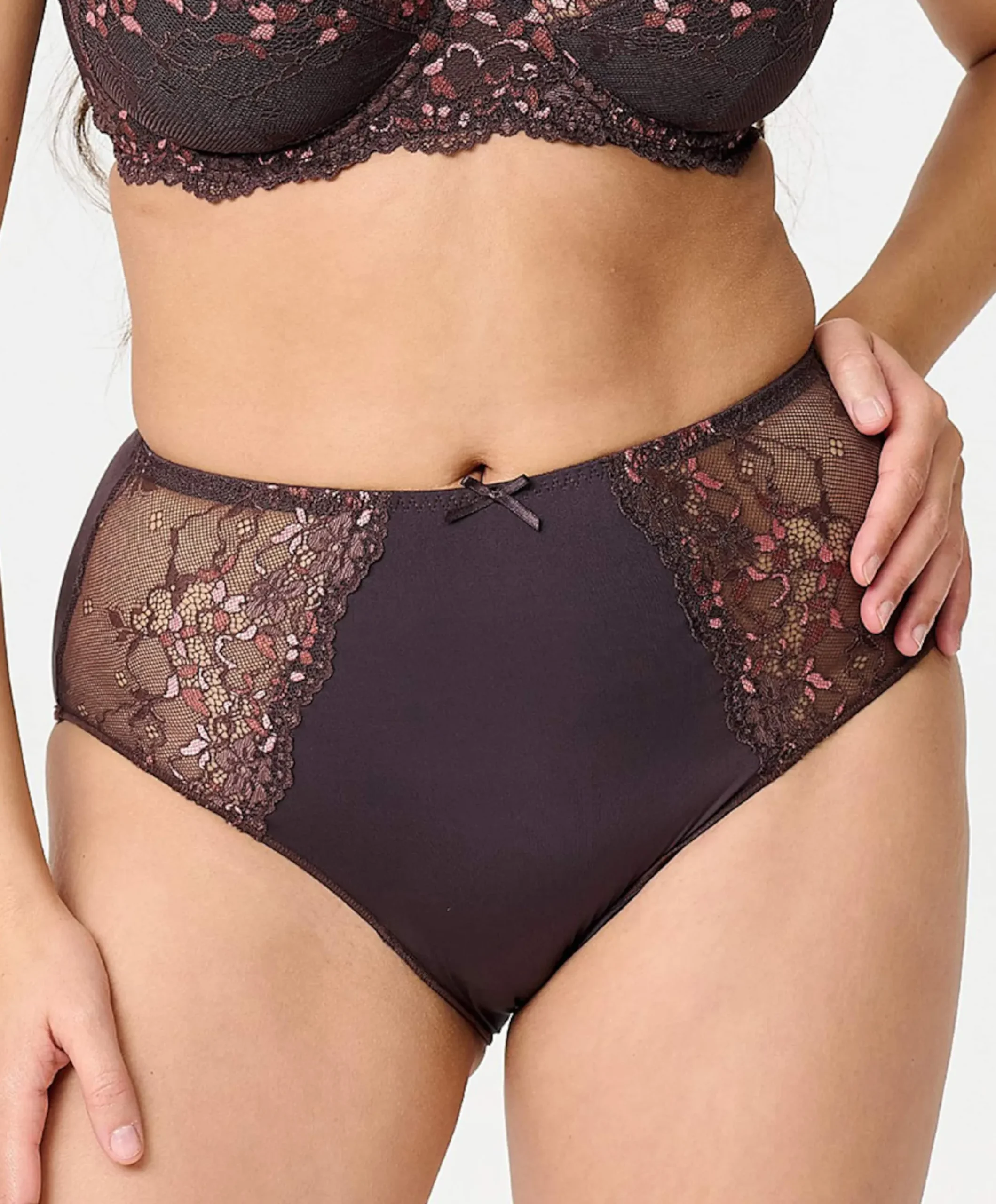 Dames slip bruin