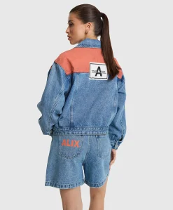 Dames spijkerjas blauw