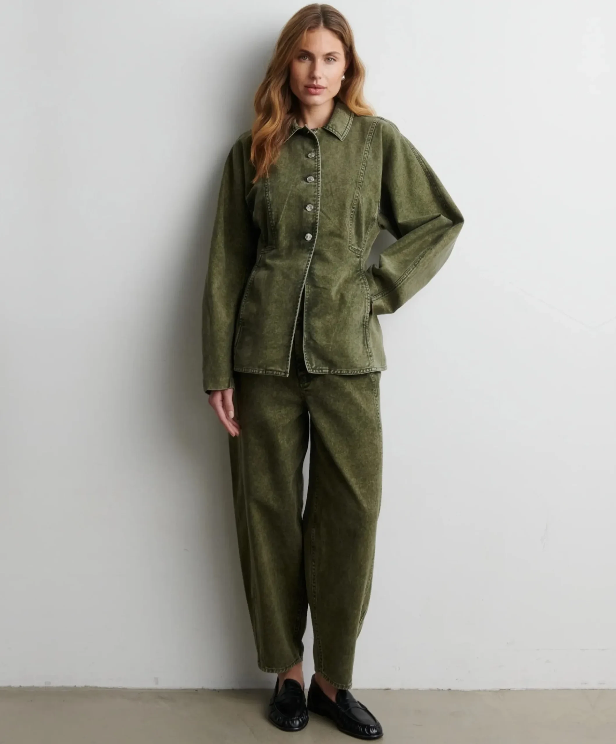 Dames spijkerjas groen