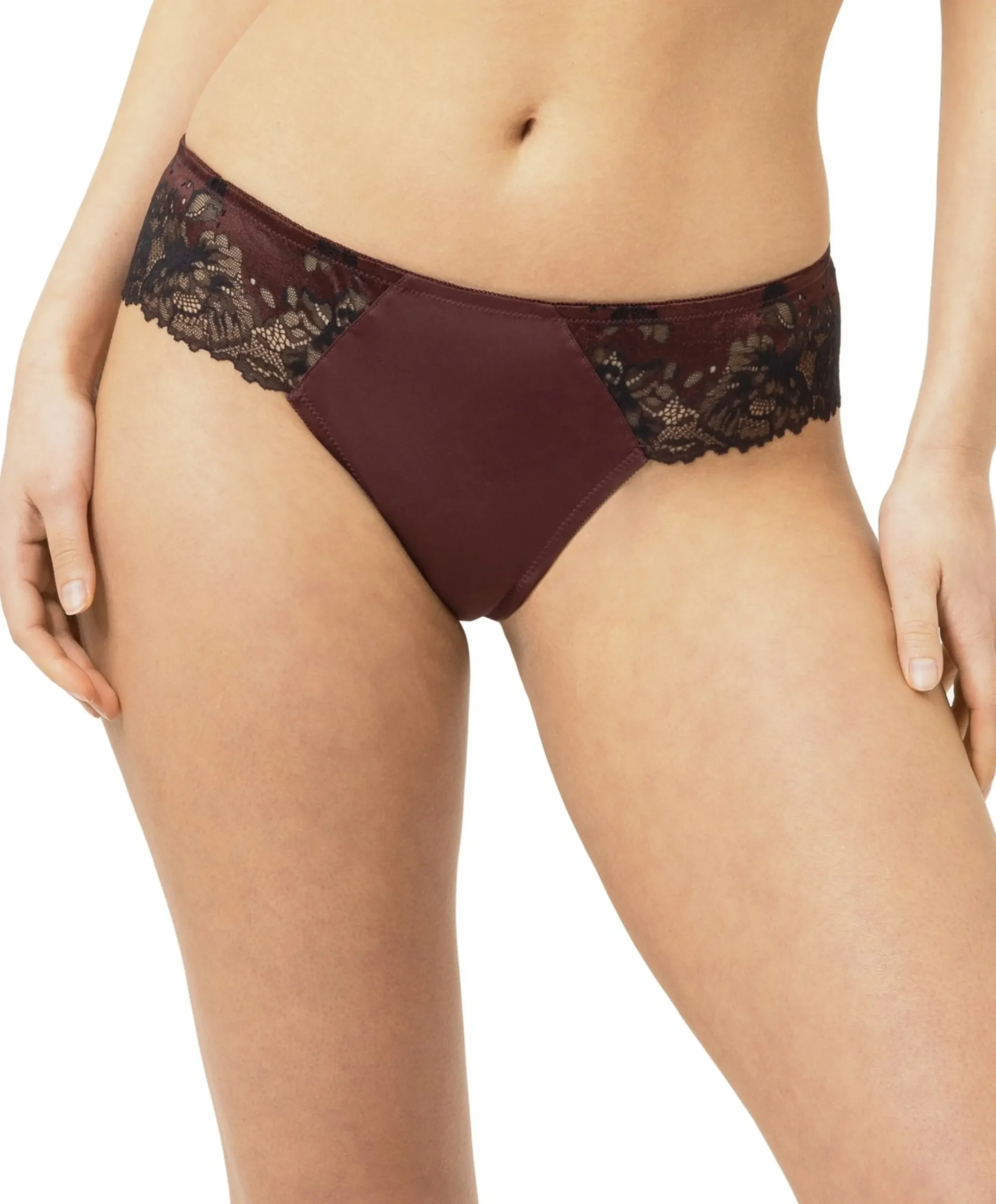 Dames string bordeaux