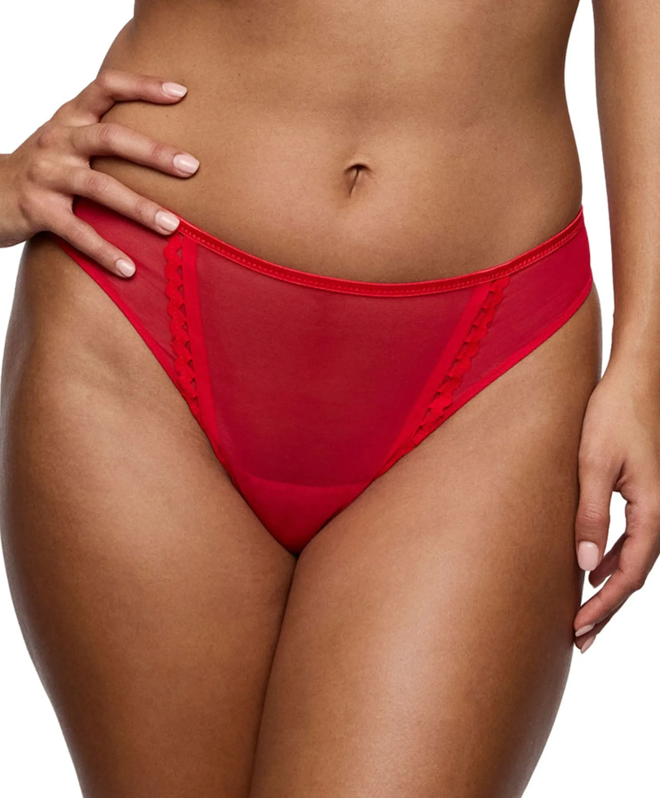 Dames string rood