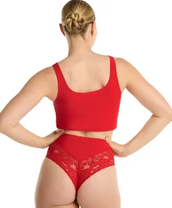 Dames string rood