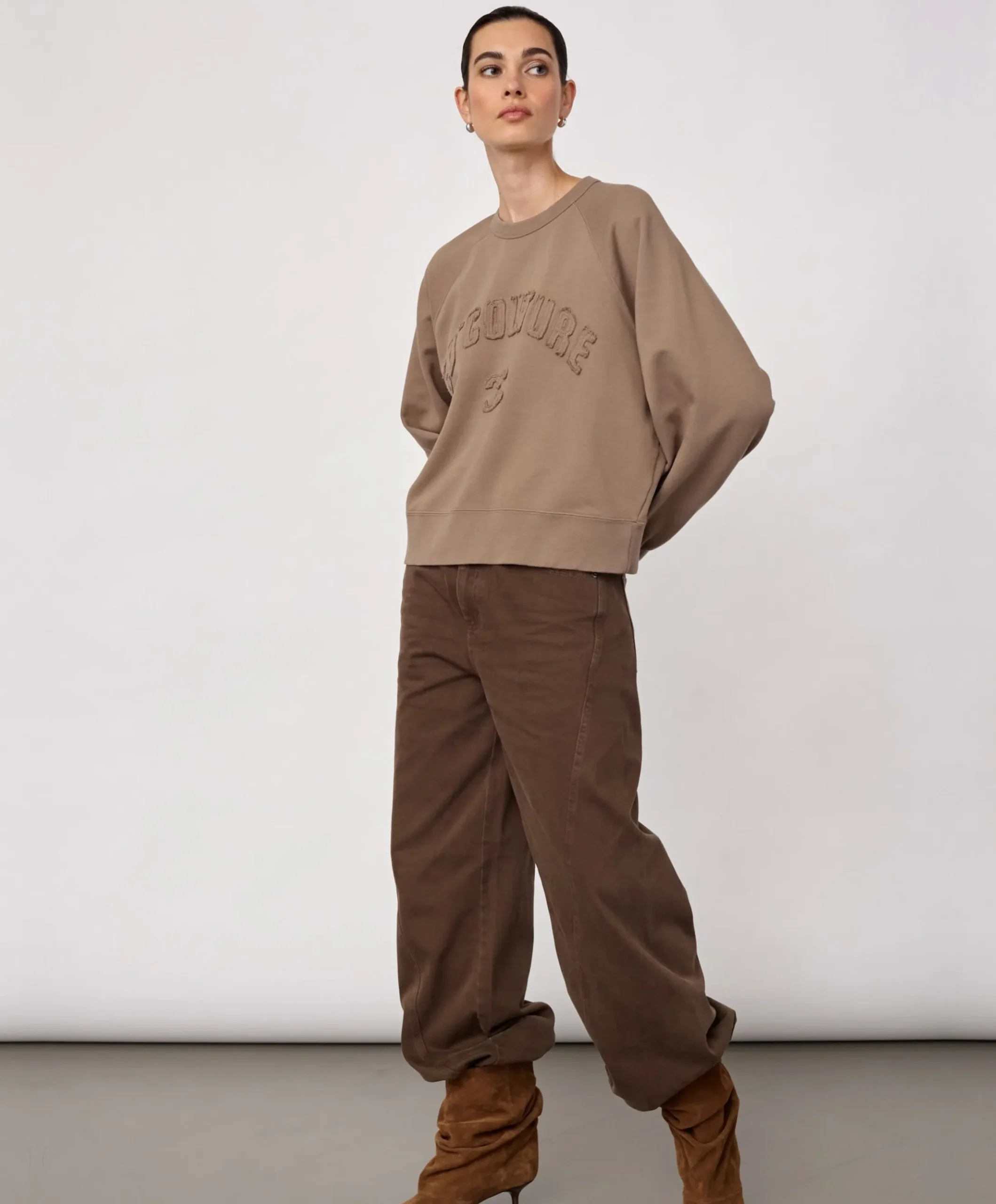 Dames sweater beige