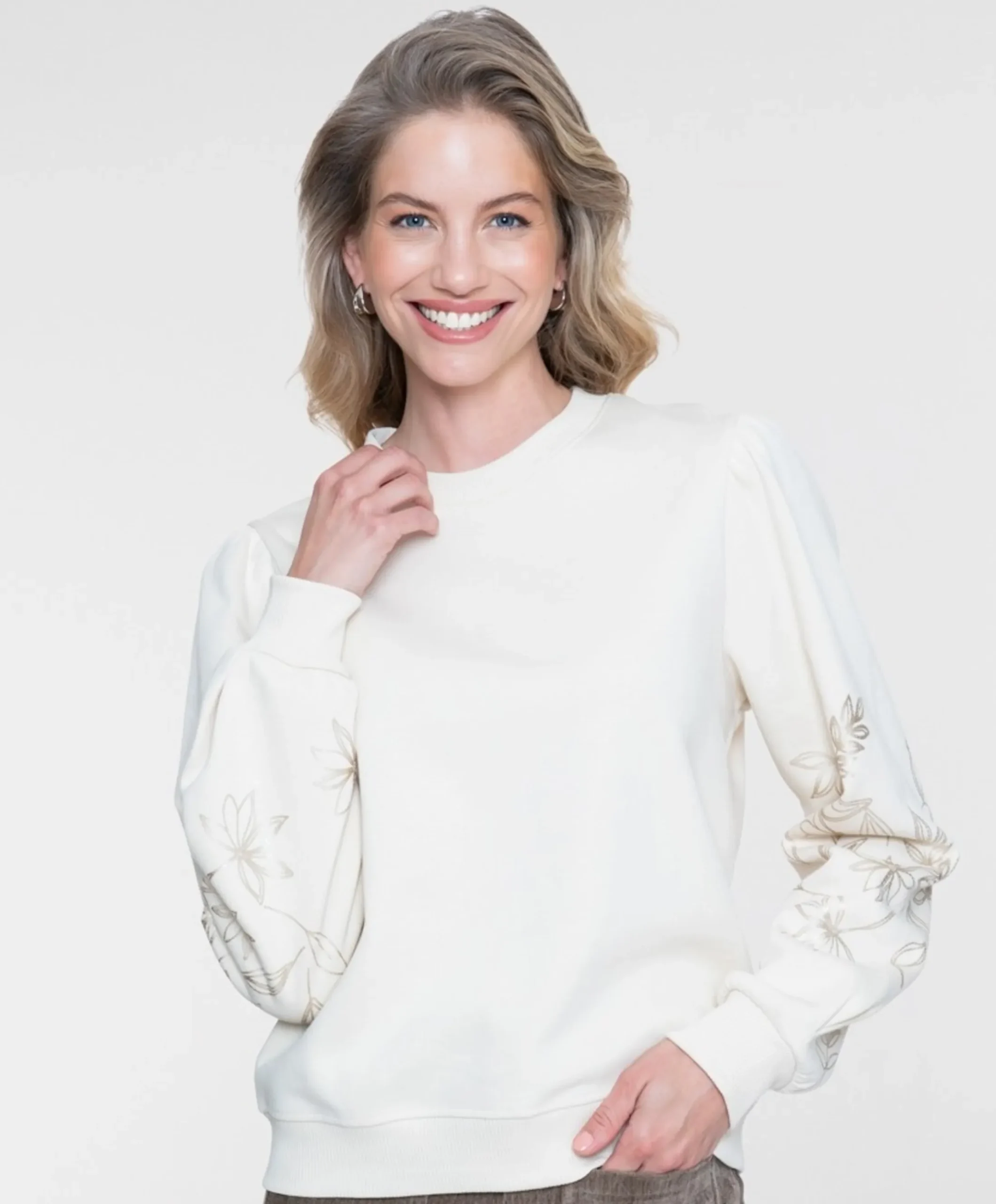 Dames sweater beige