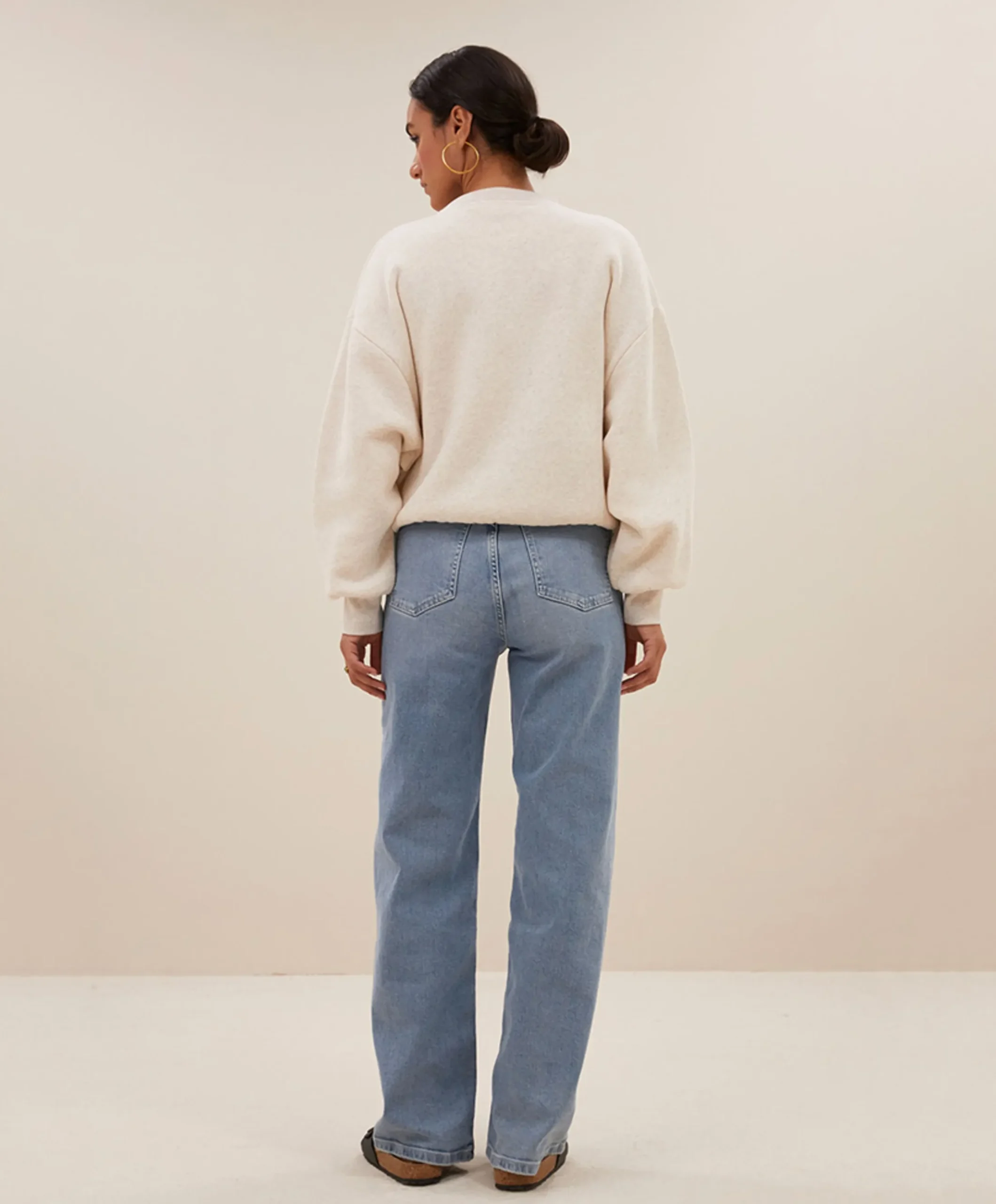 Dames sweater beige