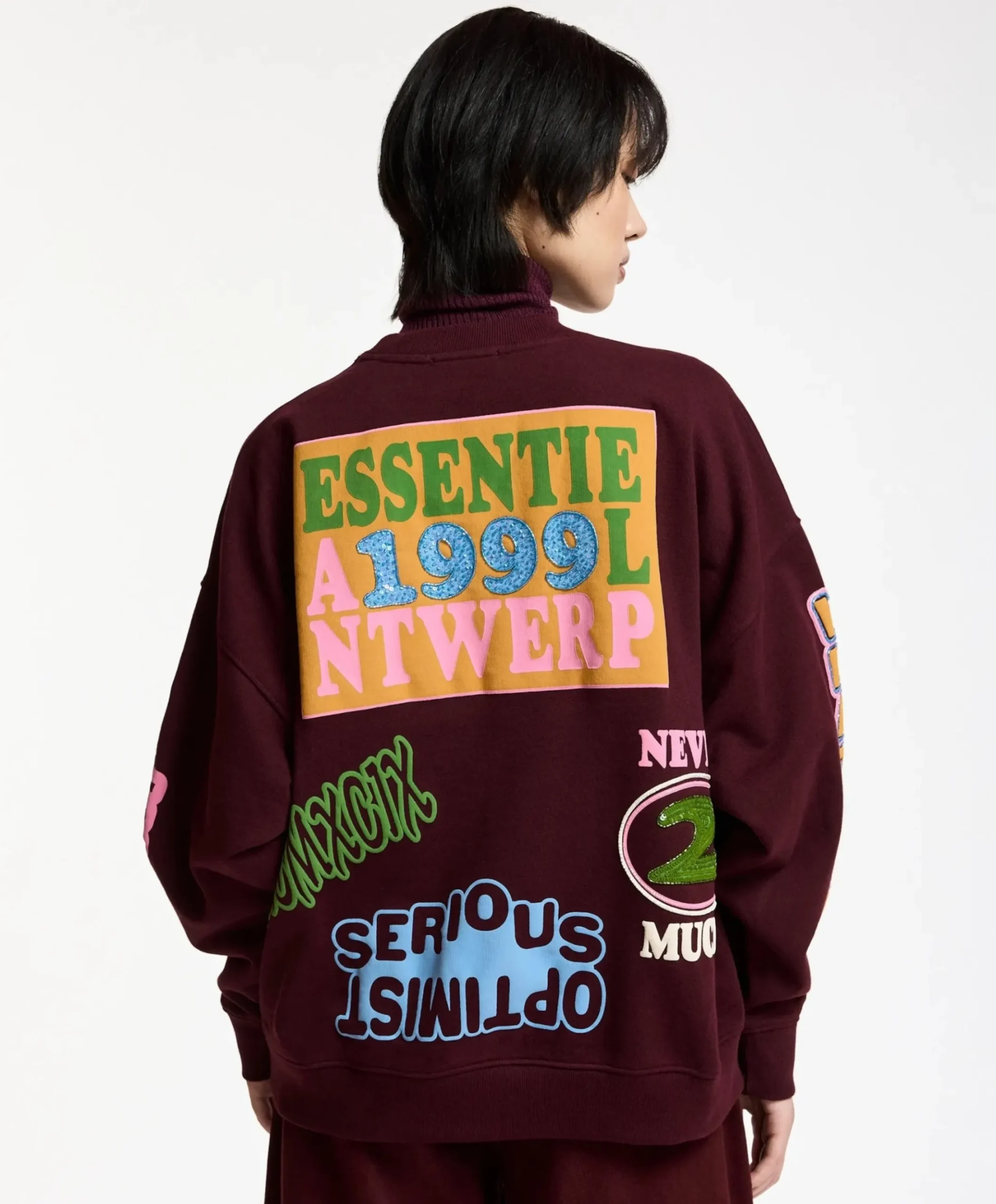 Dames sweater bordeaux
