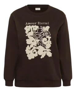 Dames sweater bruin