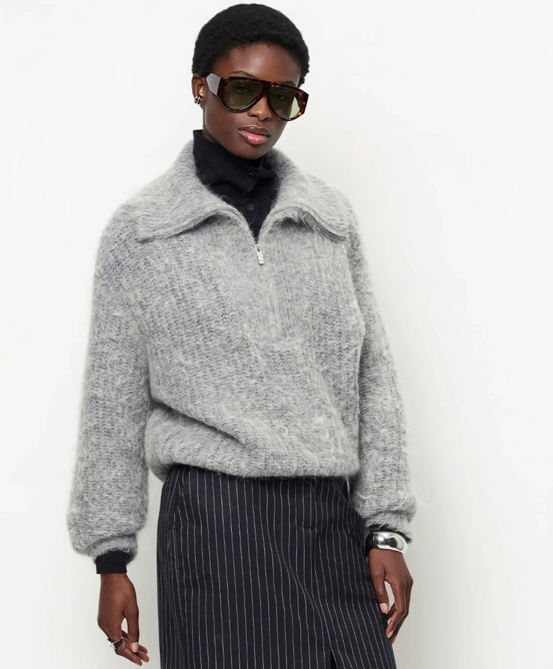 Dames sweater grijs