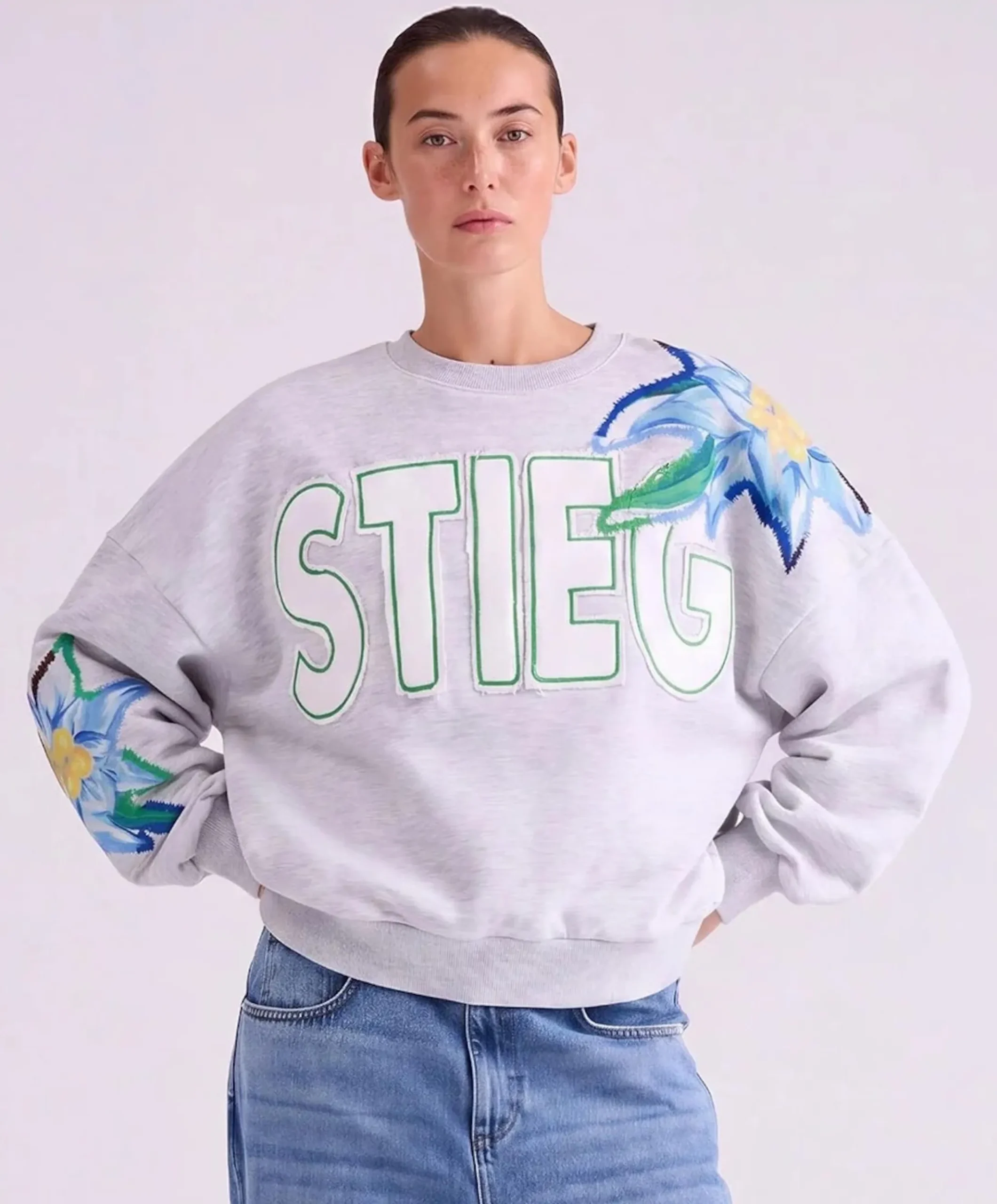 Dames sweater grijs