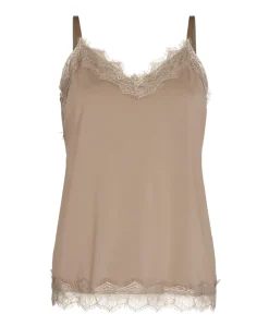 Dames top beige