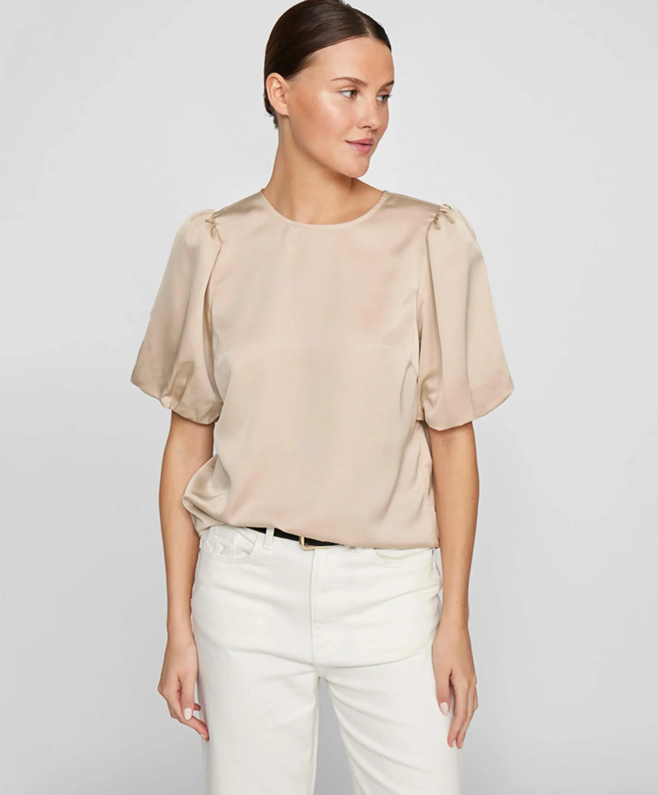 Dames top beige