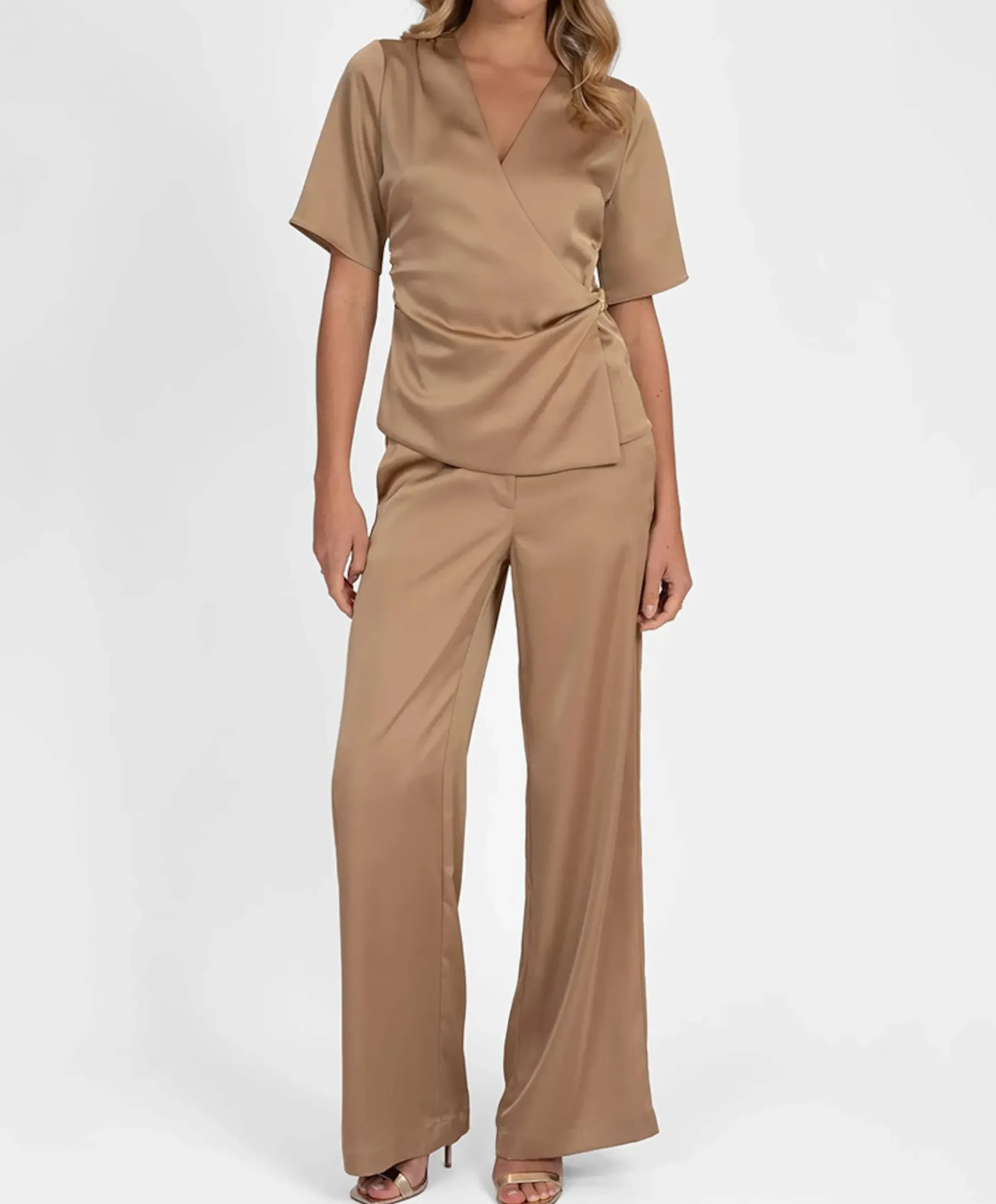 Dames top beige