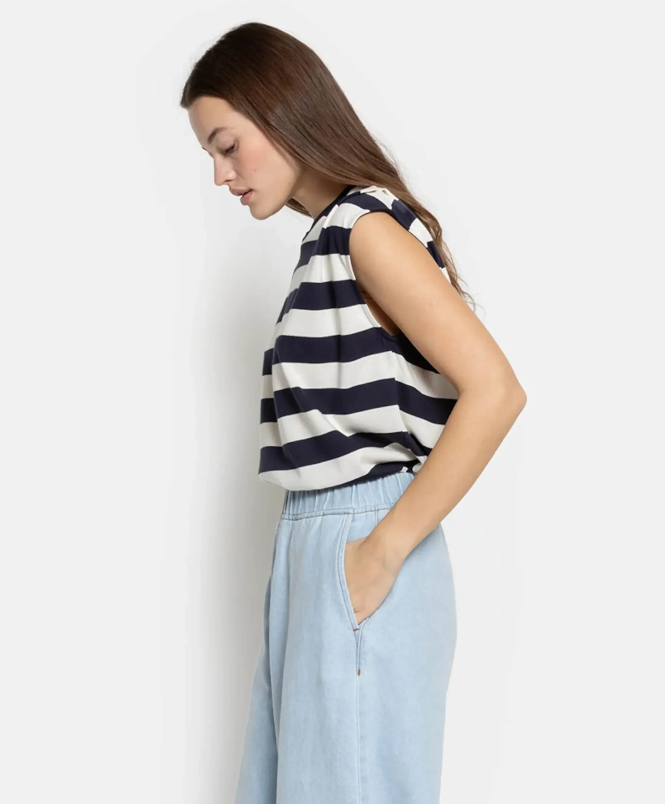 Dames top blauw