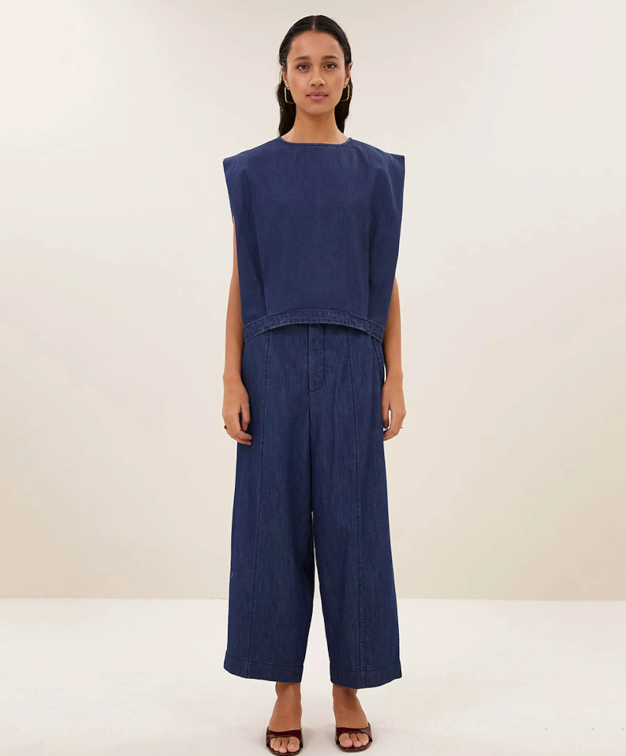 Dames top blauw