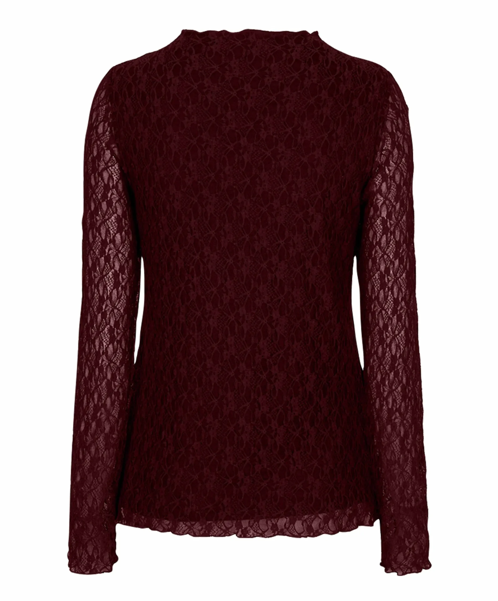 Dames top bordeaux