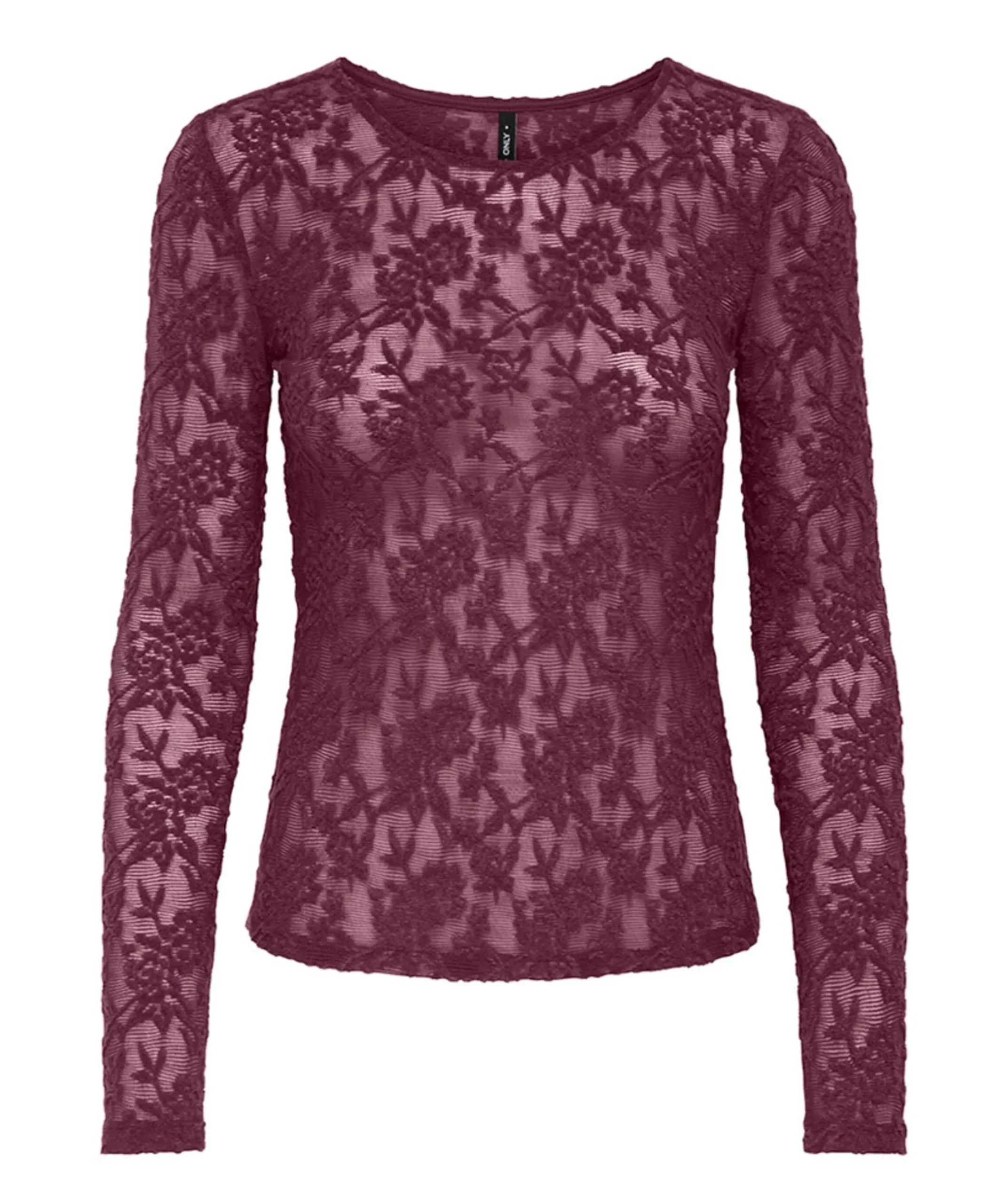 Dames top bordeaux