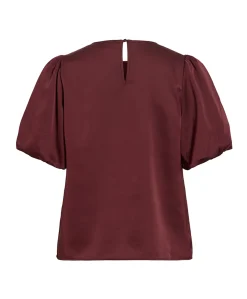 Dames top bordeaux