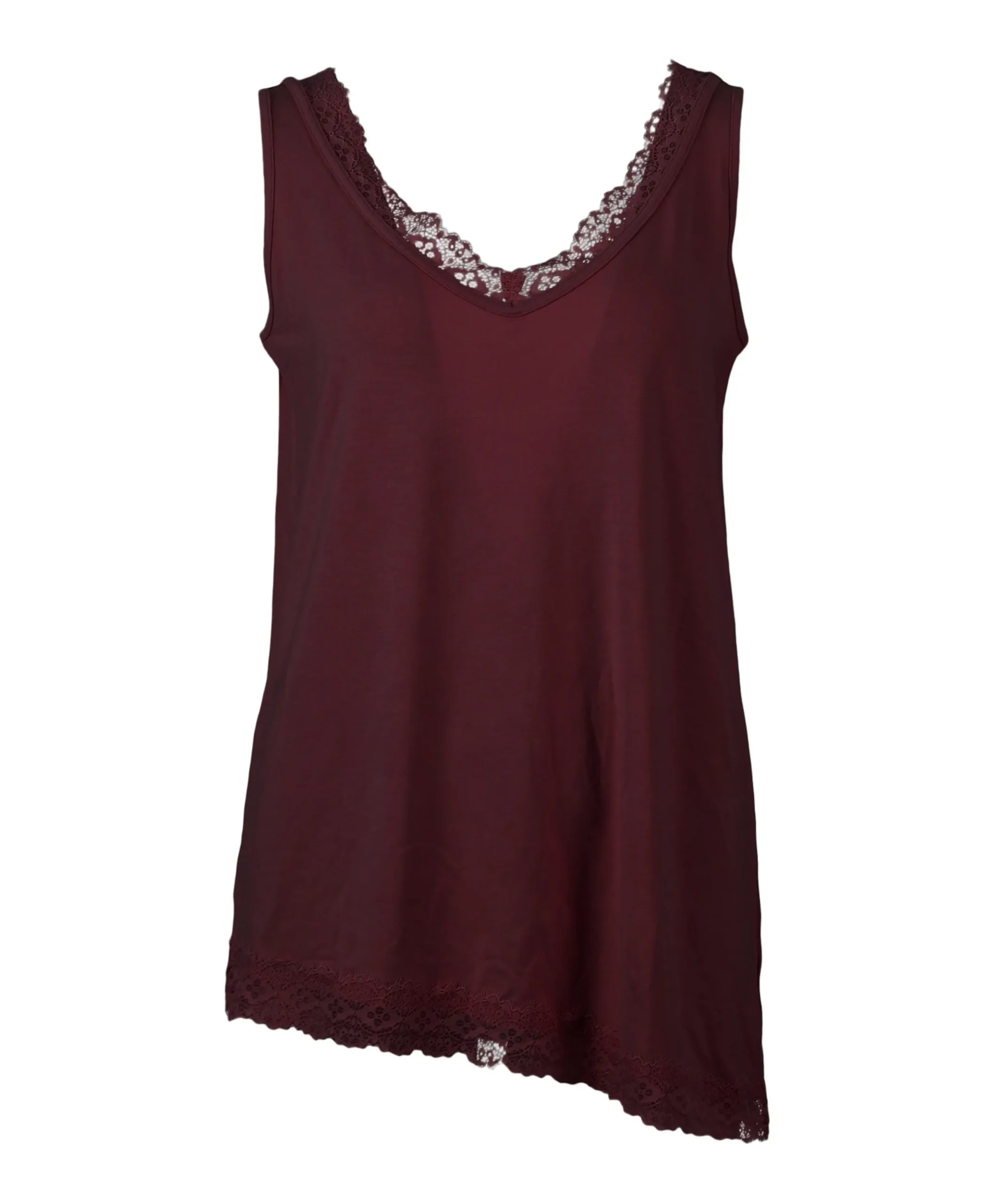Dames top bordeaux