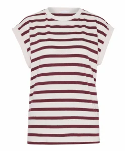 Dames top bordeaux