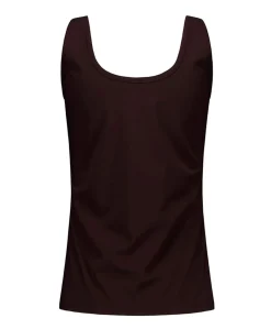 Dames top bruin