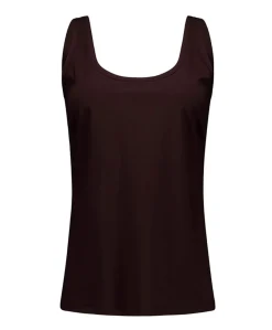 Dames top bruin