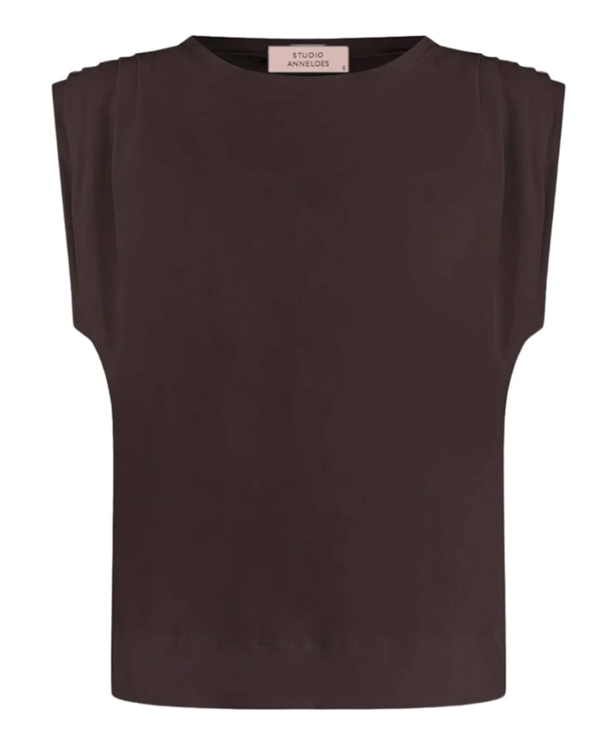 Dames top bruin