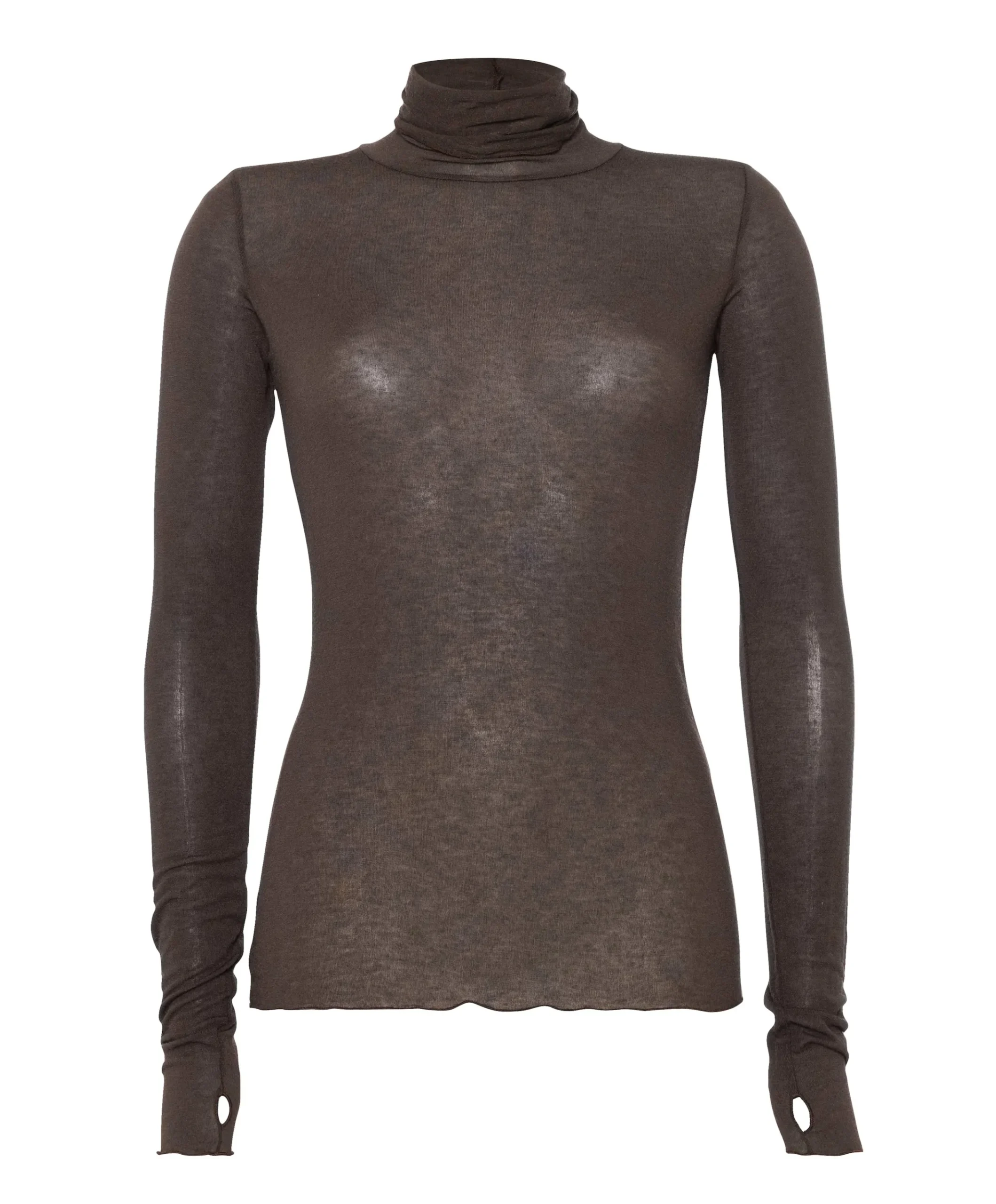 Dames top bruin