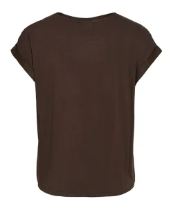 Dames top bruin