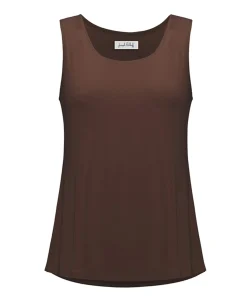 Dames top bruin