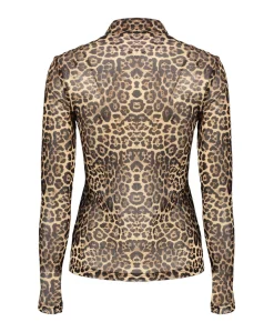 Dames top bruin