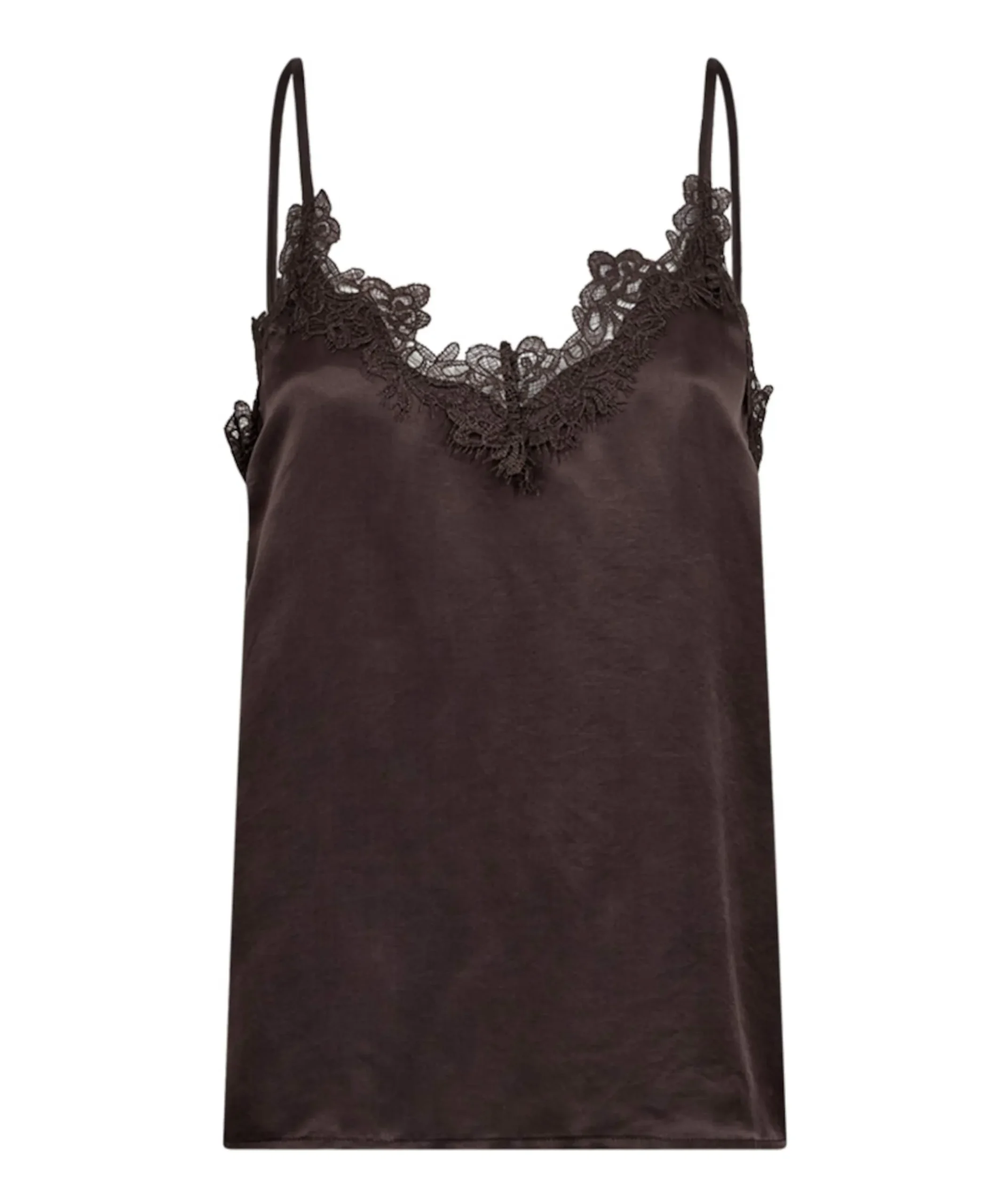 Dames top bruin