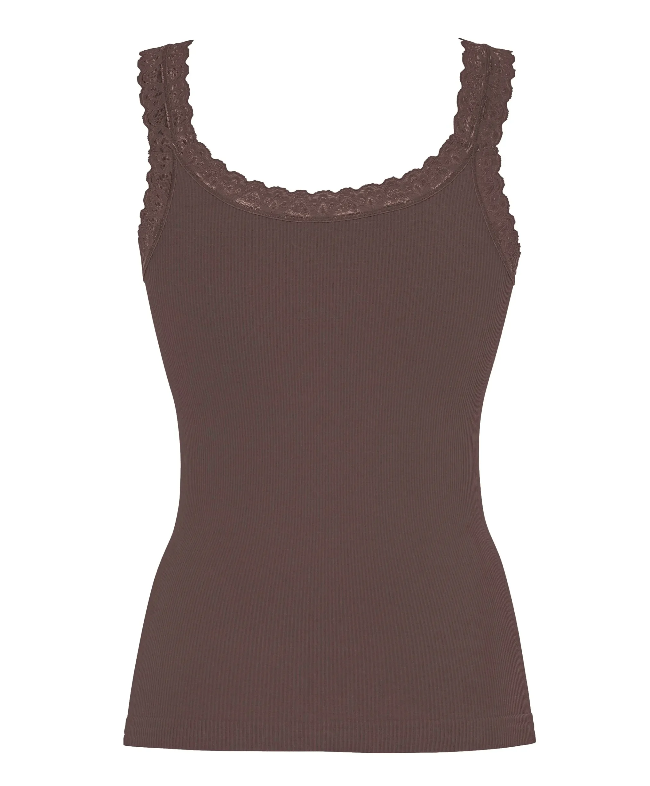 Dames top bruin
