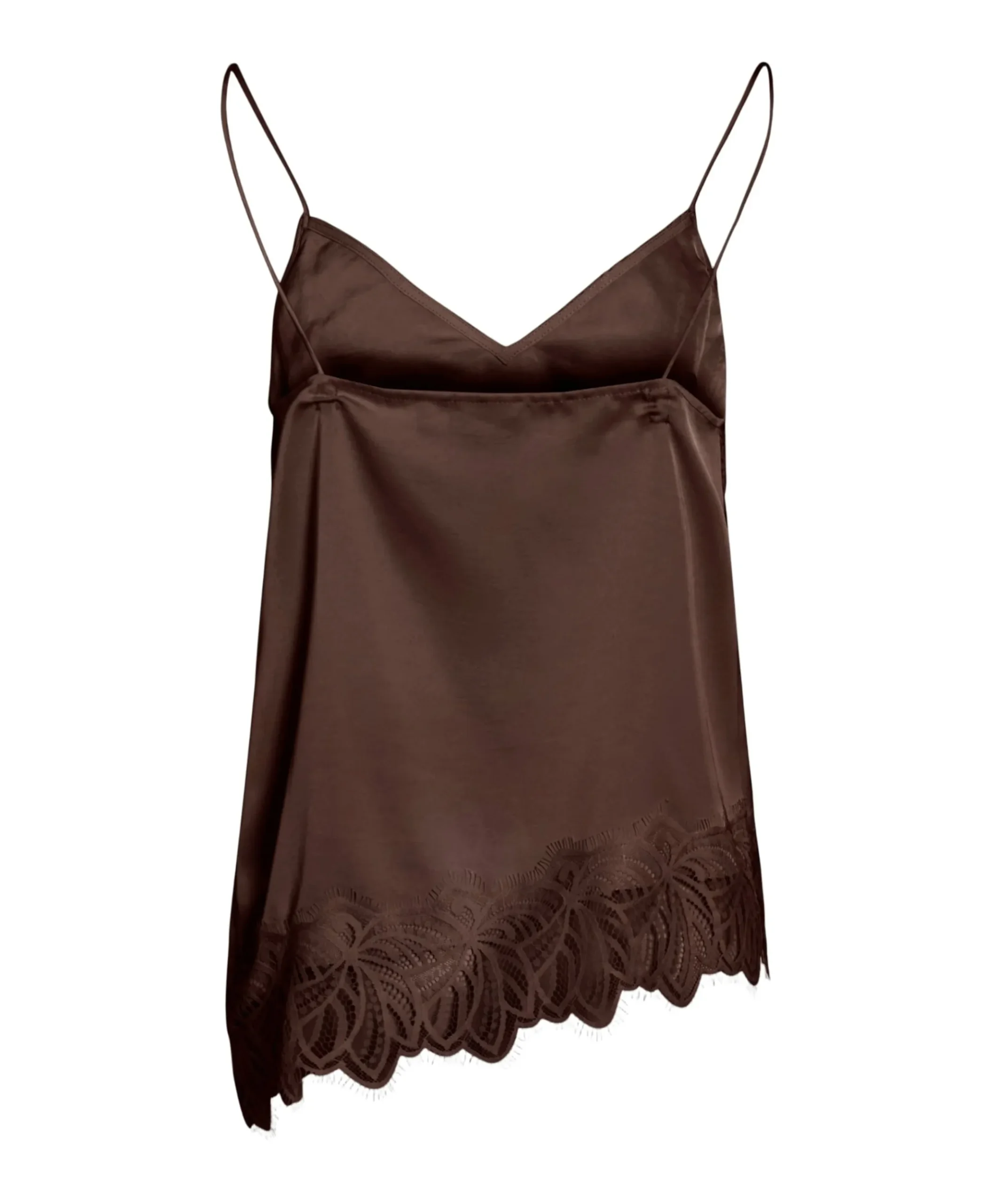 Dames top bruin