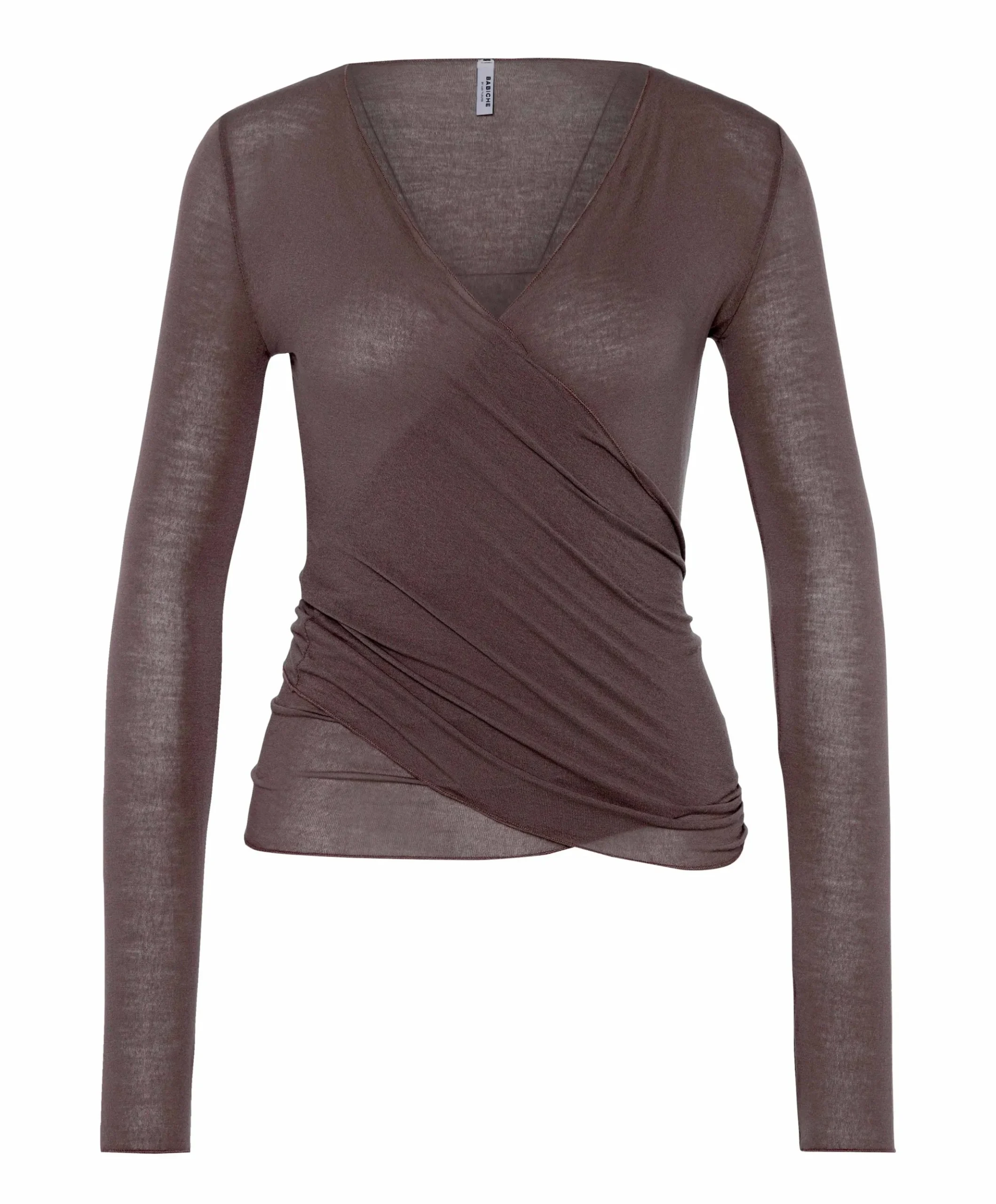 Dames top bruin