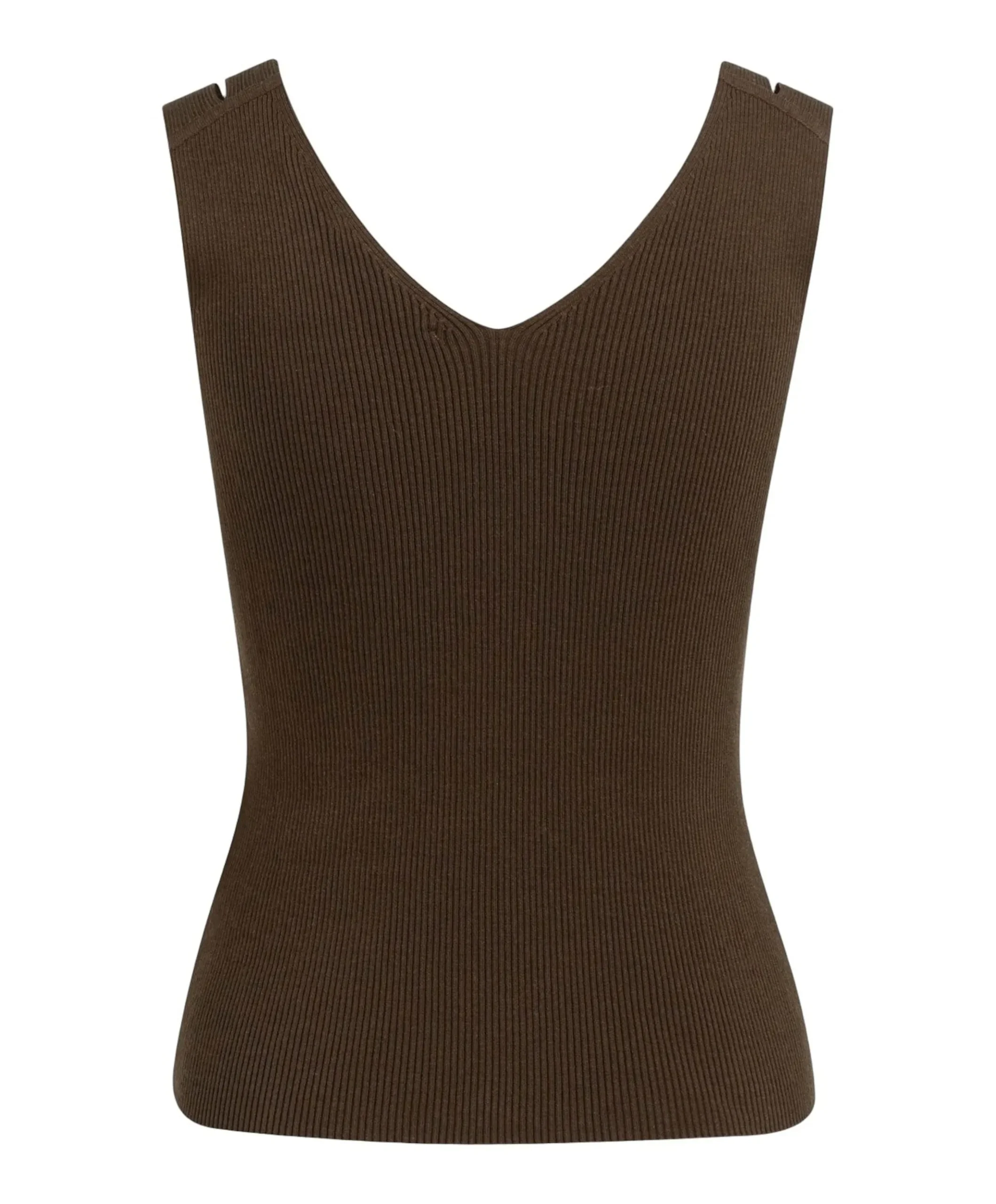 Dames top bruin