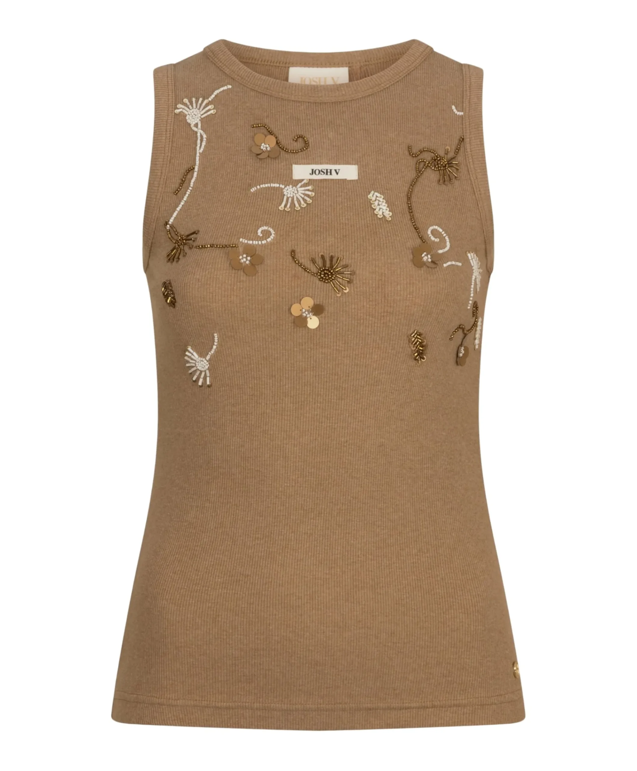 Dames top bruin