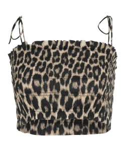 Dames top bruin